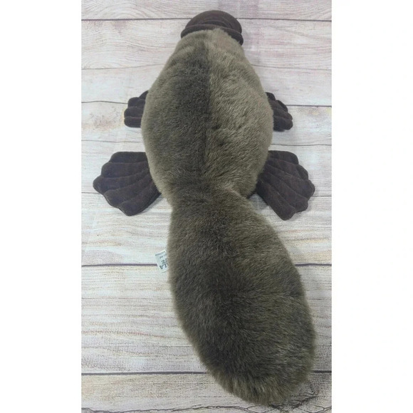 Koala Mates Plush Platypus Stuffed Animal Brown Realistic 27" Non-Allergenic - Picture 3 of 4